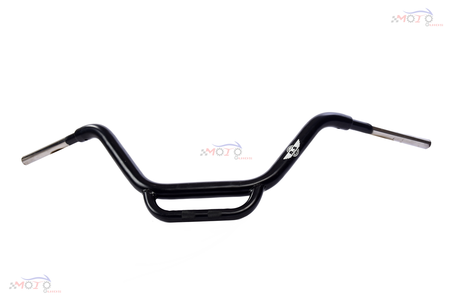 BULLET HARLEY BIG HANDLE BAAR IN STAINLESS STEEL IN BLACK POWDER COATED